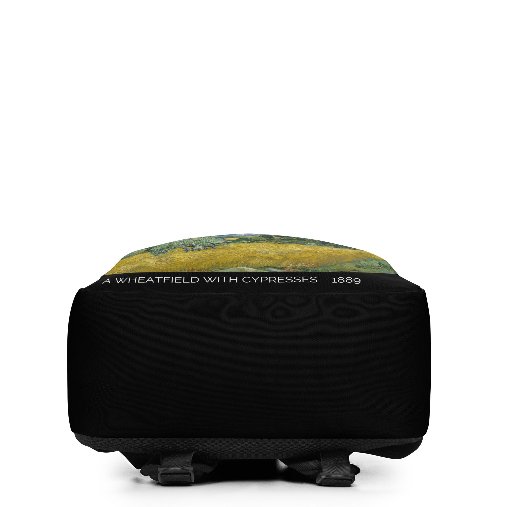 A Wheatfield with Cypresses Minimalist Backpack - Image 7