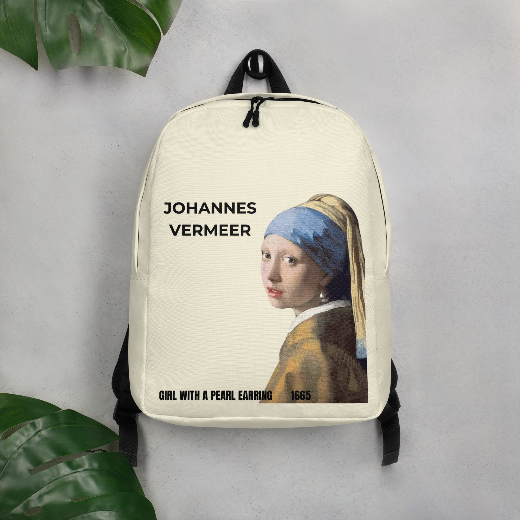 Girl with a Pearl Earring Minimalist Backpack - Image 4