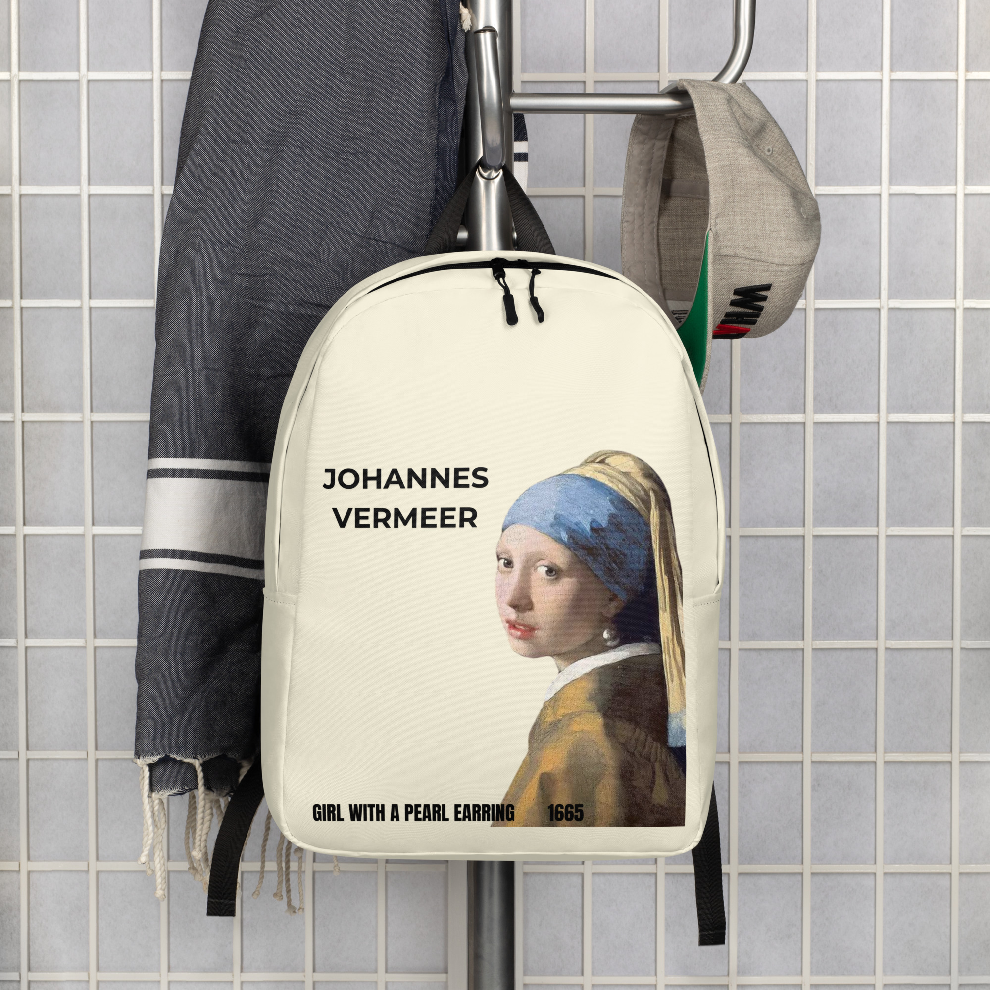 Girl with a Pearl Earring Minimalist Backpack - Image 5
