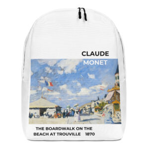The Boardwalk on the Beach at Trouville Minimalist Backpack