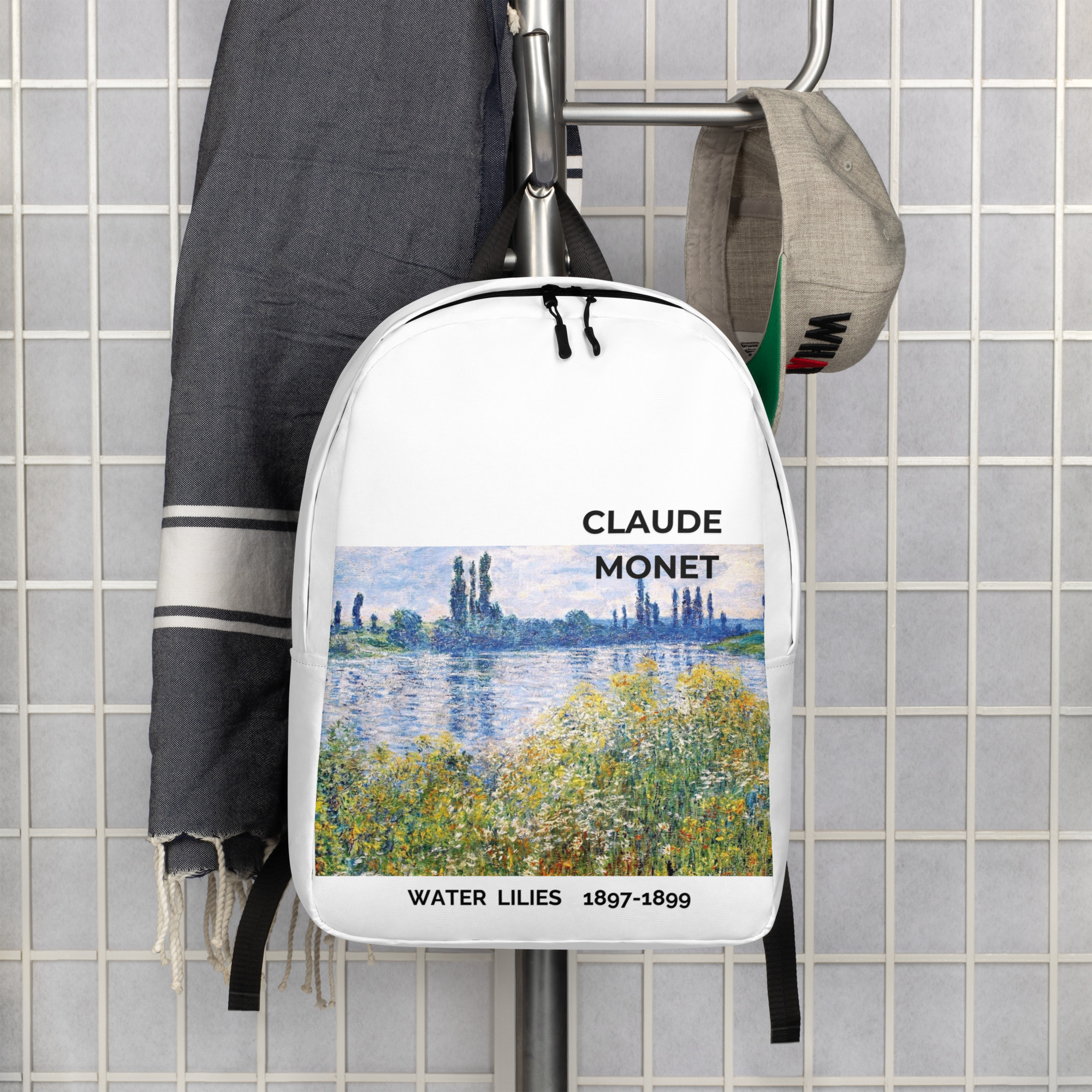 Water Lilies Minimalist Backpack - Image 3