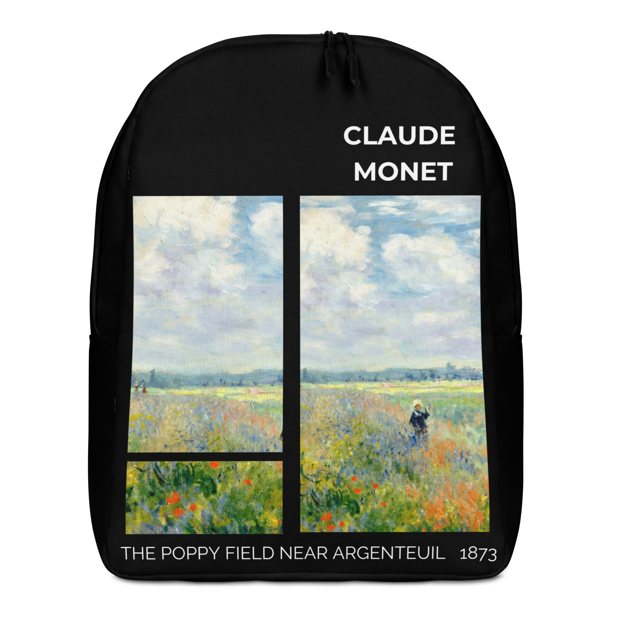 The Poppy Field near Argenteuil Minimalist Backpack