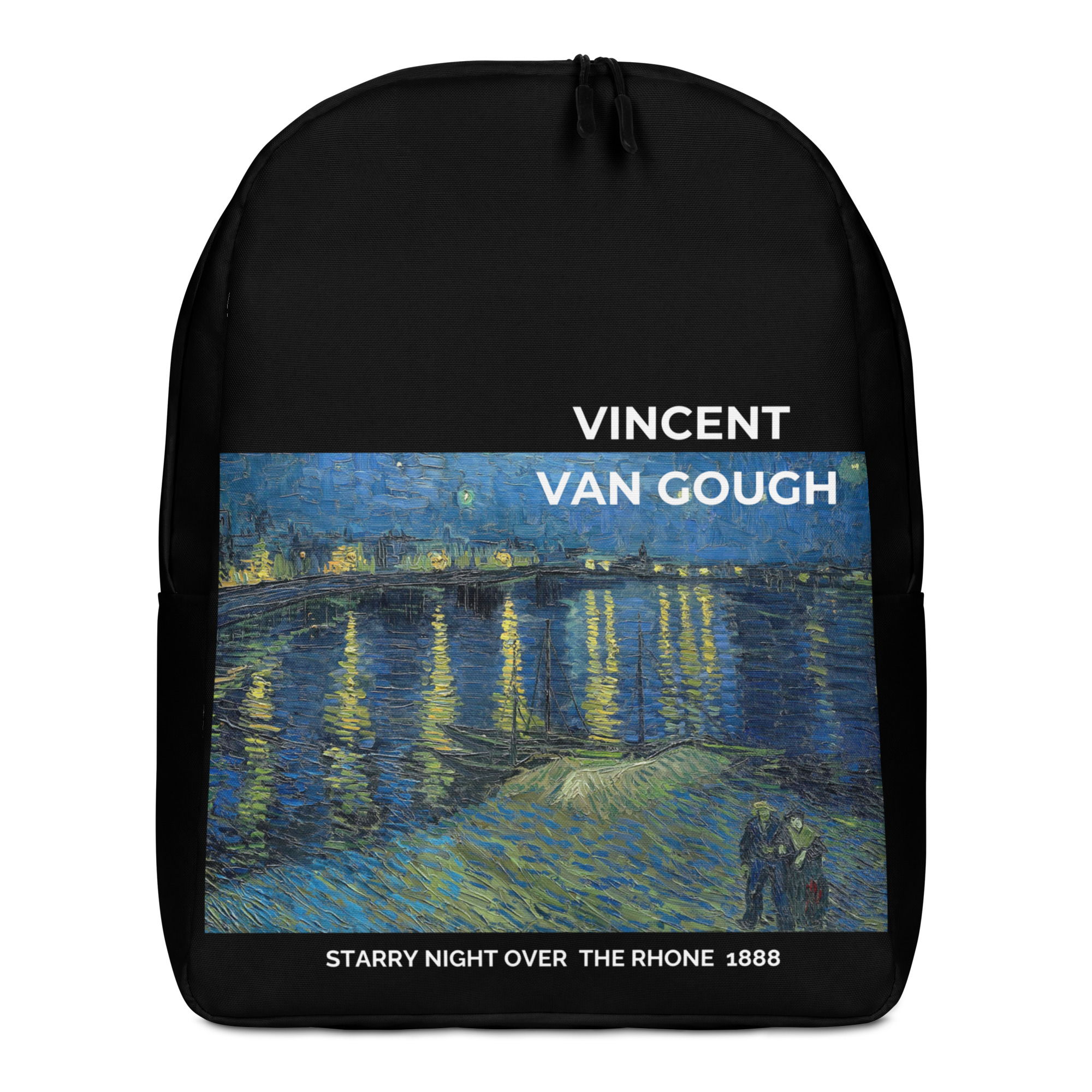 Starry night over the rhone Minimalist Backpack