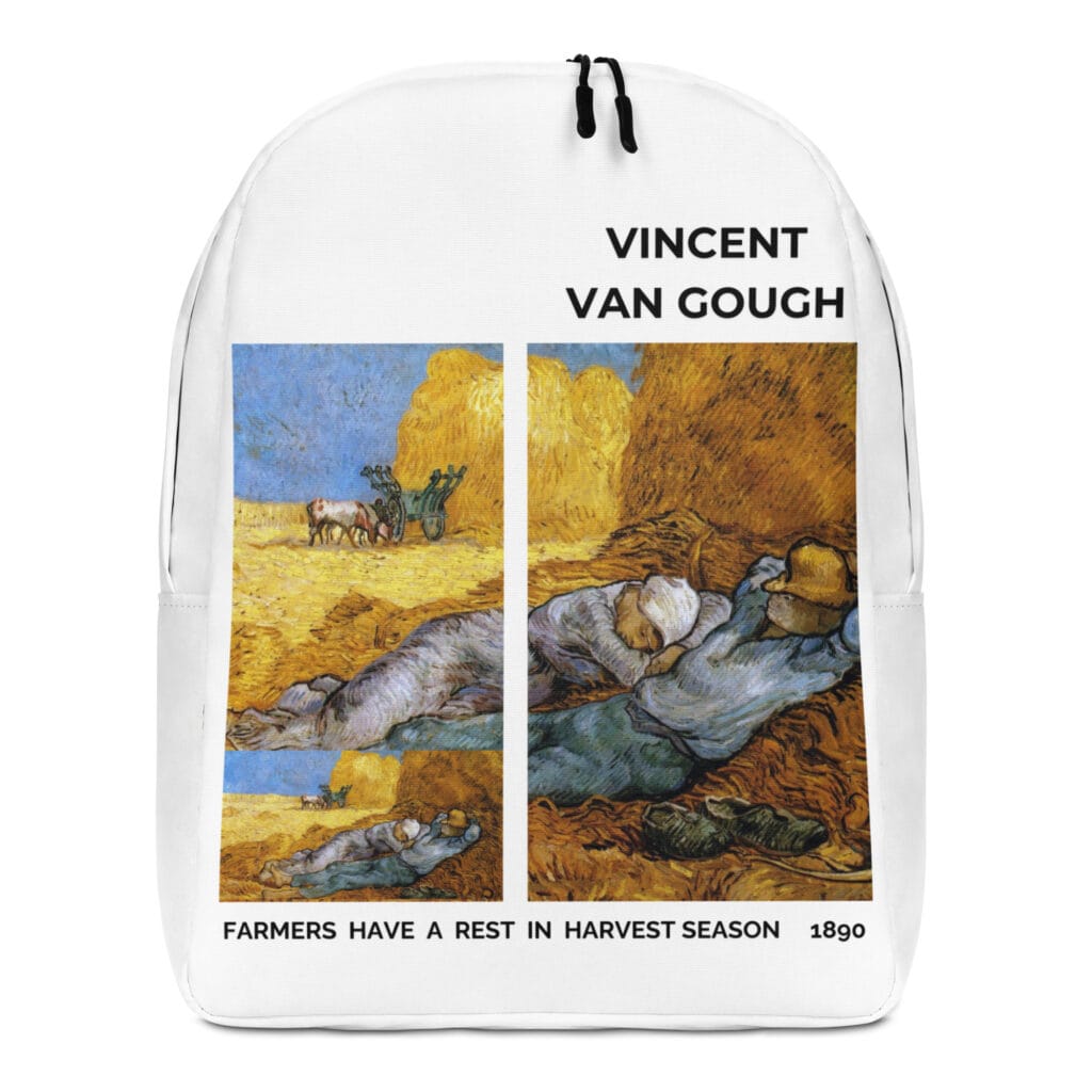 Farmers have a rest in harvest season Minimalist Backpack