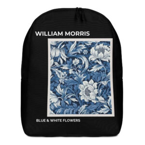 BLUE & WHITE FLOWERS Minimalist Backpack