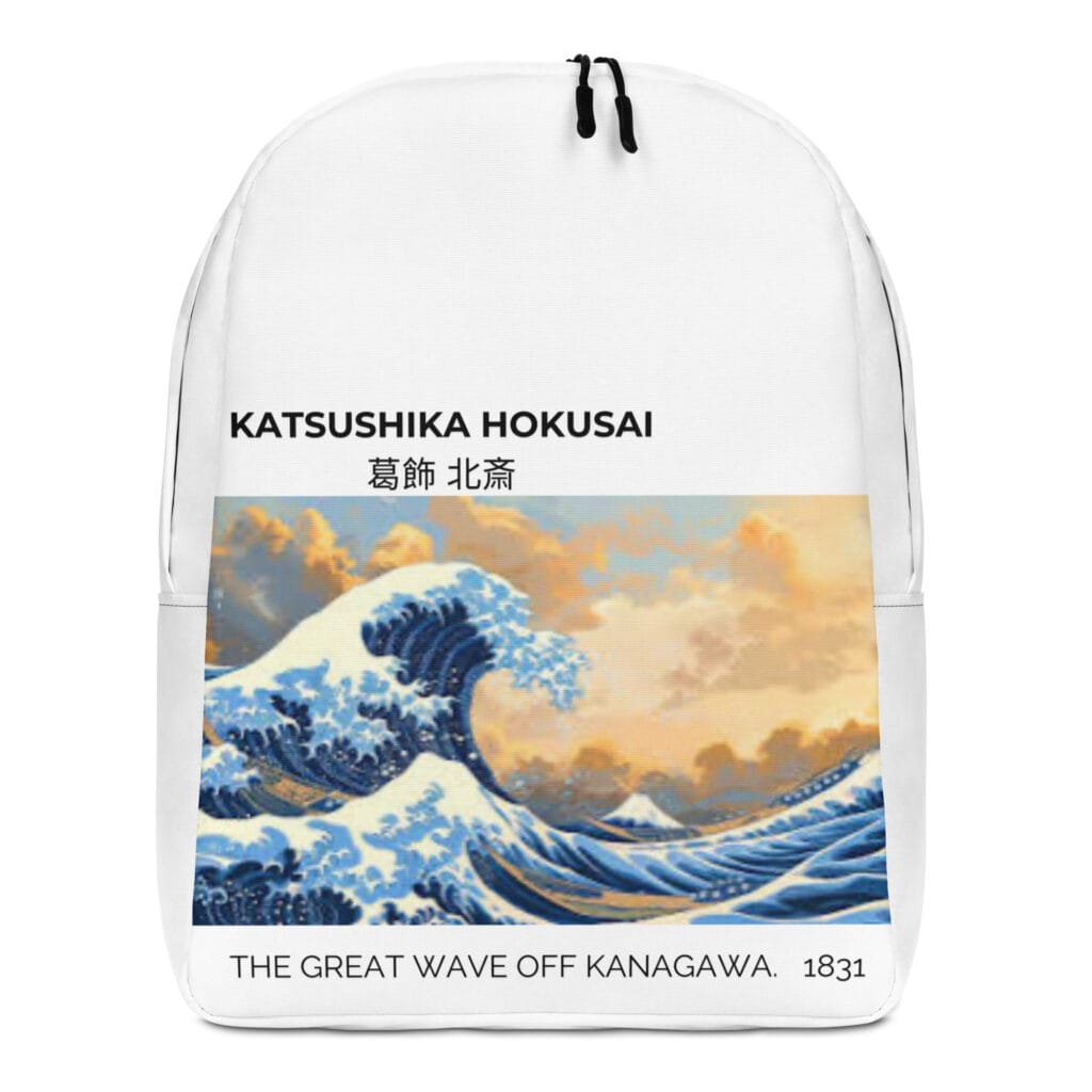 The Great Wave Off Kanagawa Minimalist Backpack