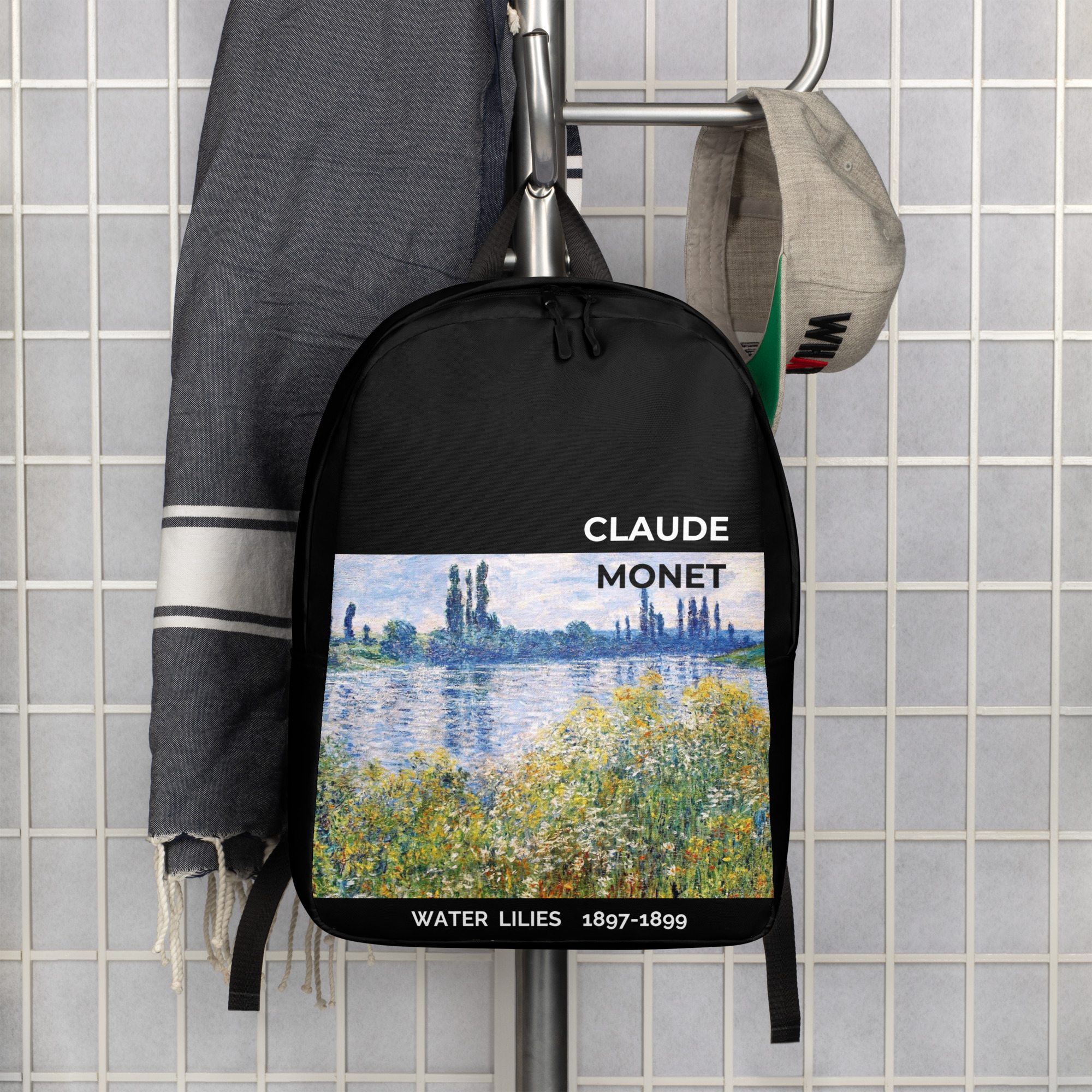 Water Lilies Minimalist Backpack - Image 2