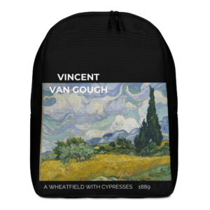 A Wheatfield with Cypresses  Minimalist Backpack
