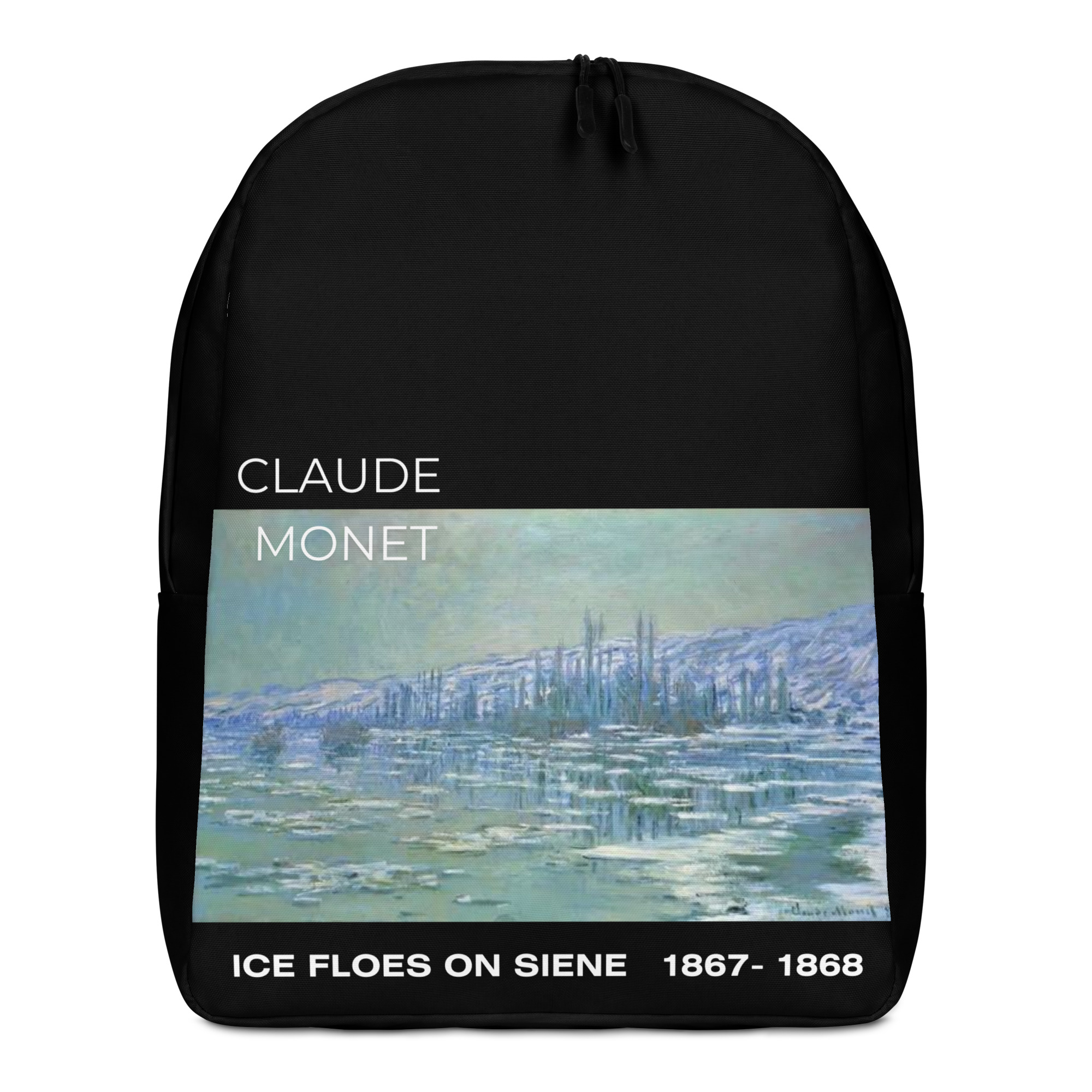 Ice Floes on Siene Minimalist Backpack