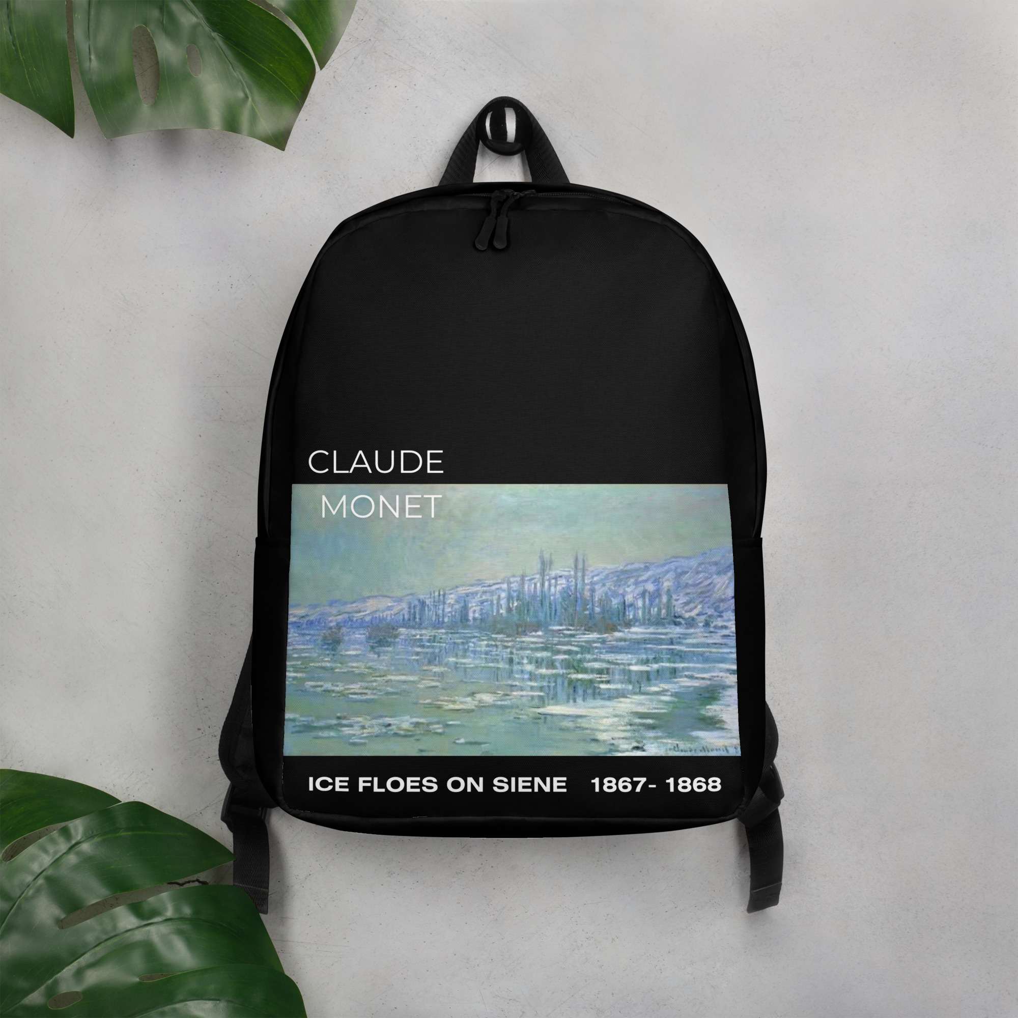 Ice Floes on Siene Minimalist Backpack - Image 2
