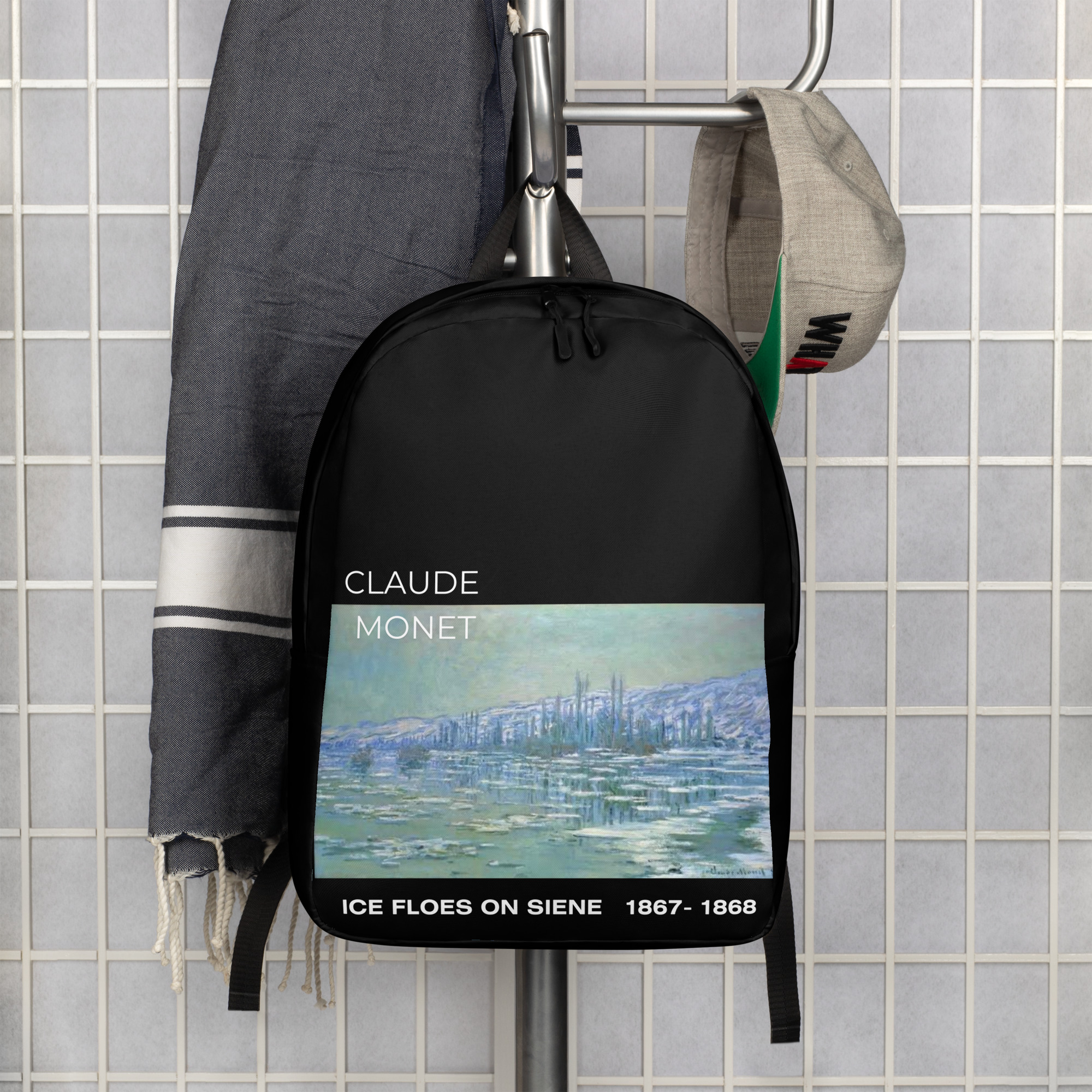 Ice Floes on Siene Minimalist Backpack - Image 3