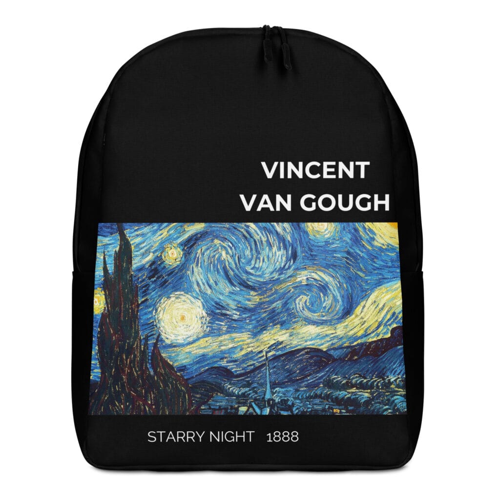 Starry night 1888 Minimalist Backpack