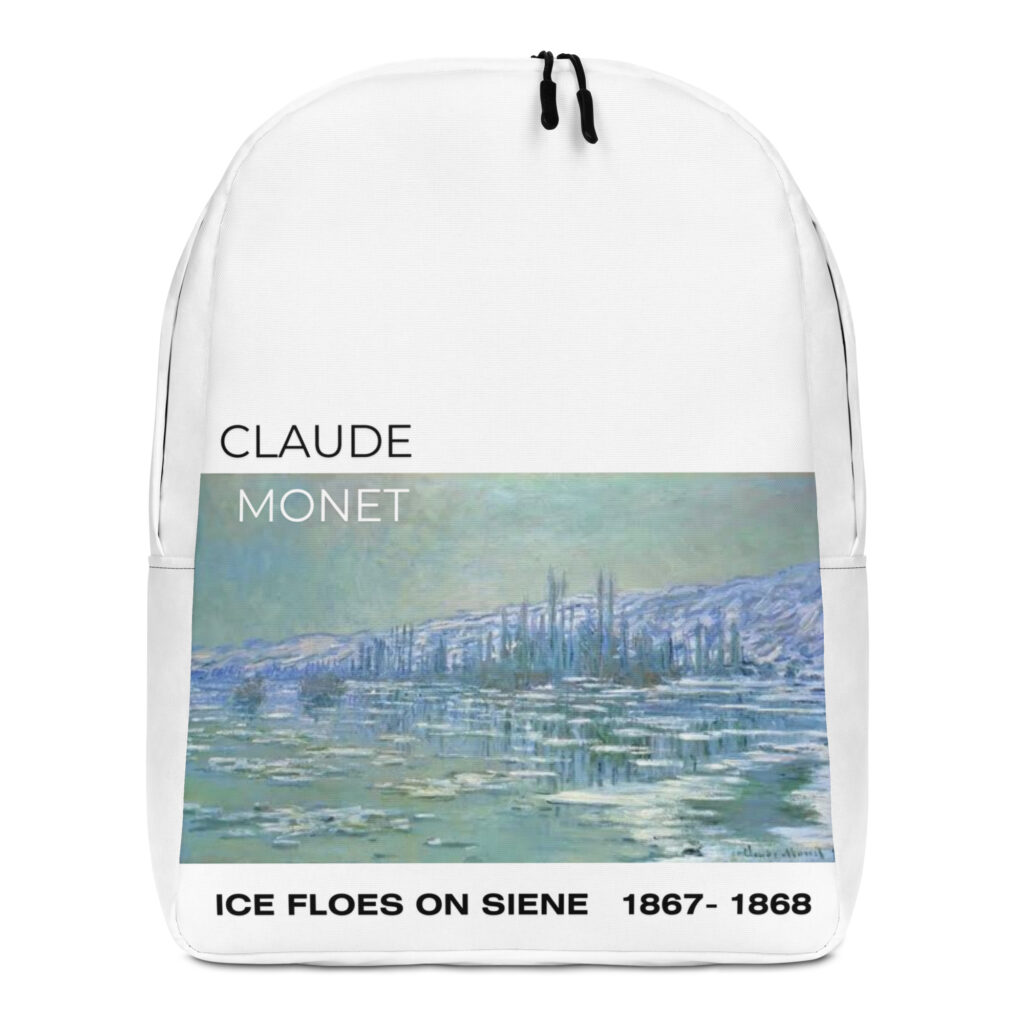 Ice Floes on Siene Minimalist Backpack