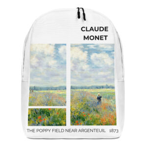 The Poppy Field near Argenteuil   Minimalist Backpack