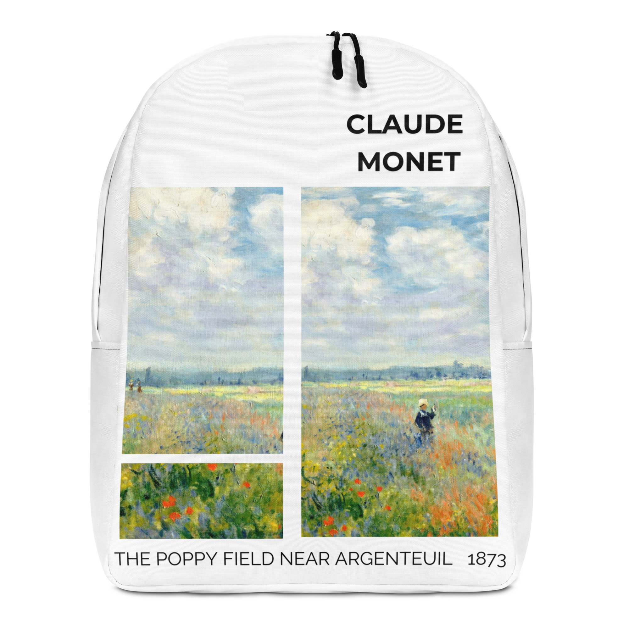 The Poppy Field near Argenteuil Minimalist Backpack