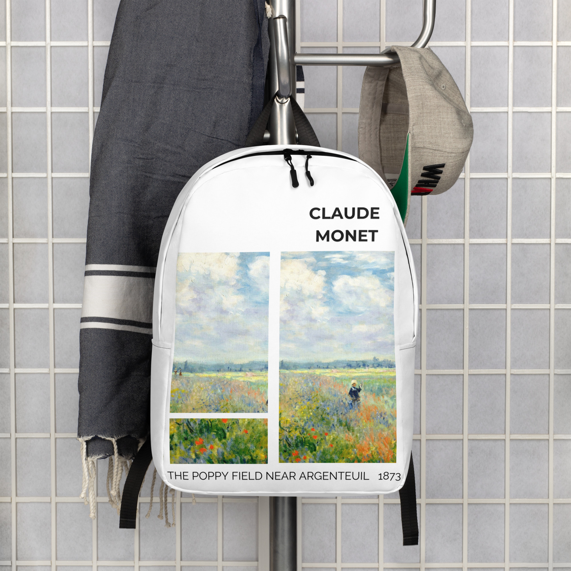 The Poppy Field near Argenteuil Minimalist Backpack - Image 3