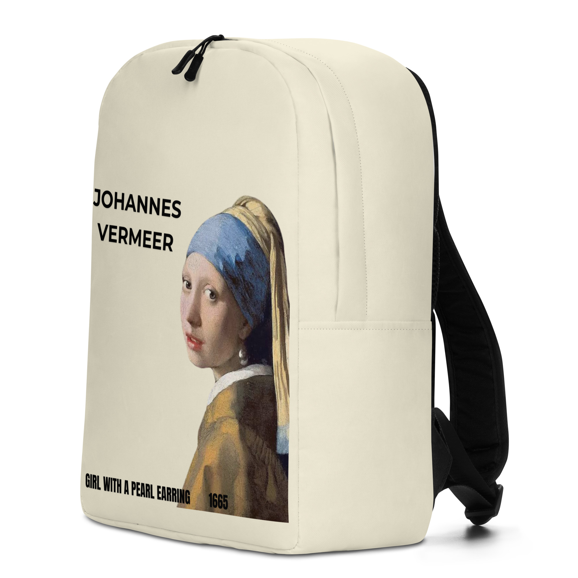 Girl with a Pearl Earring Minimalist Backpack - Image 9