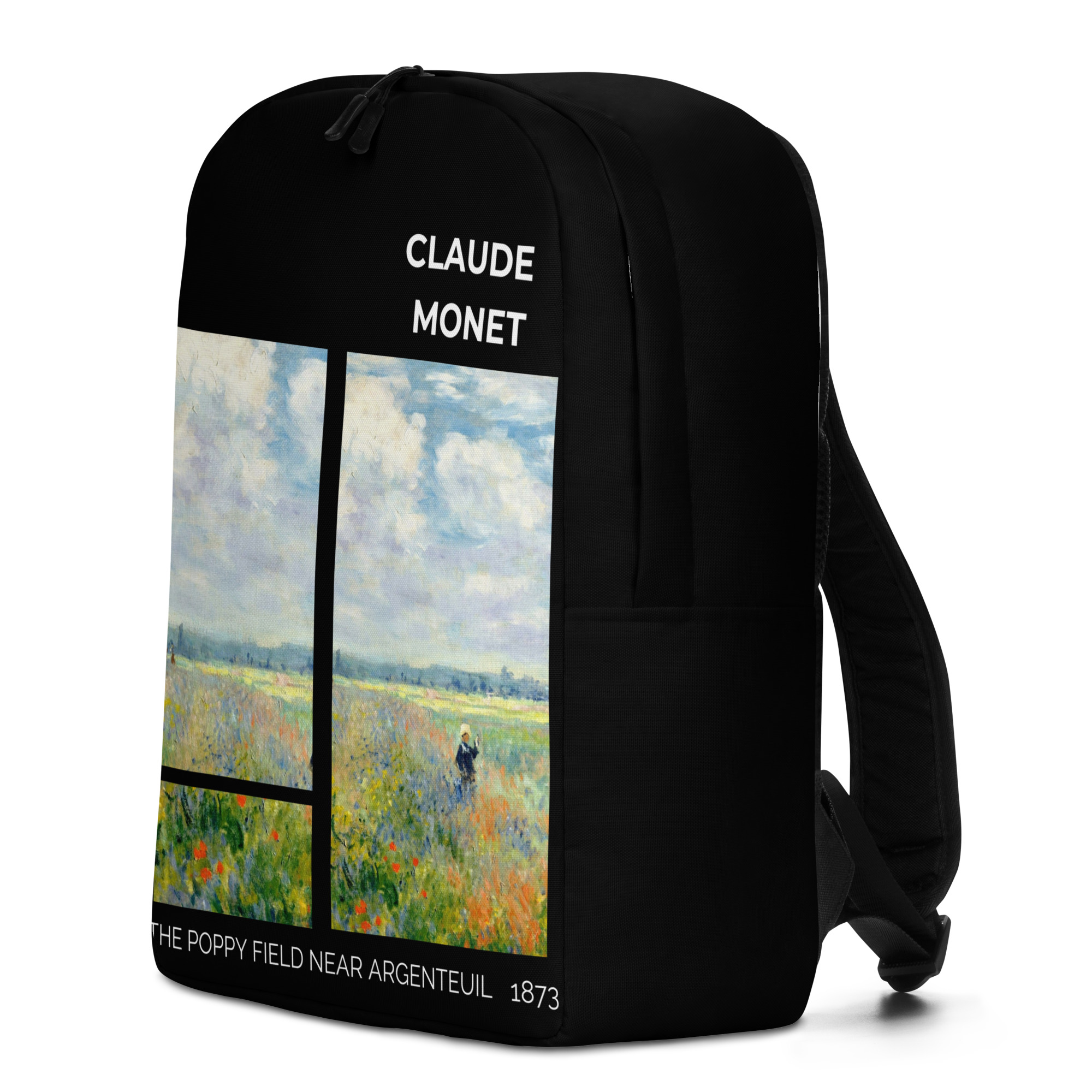 The Poppy Field near Argenteuil Minimalist Backpack - Image 4