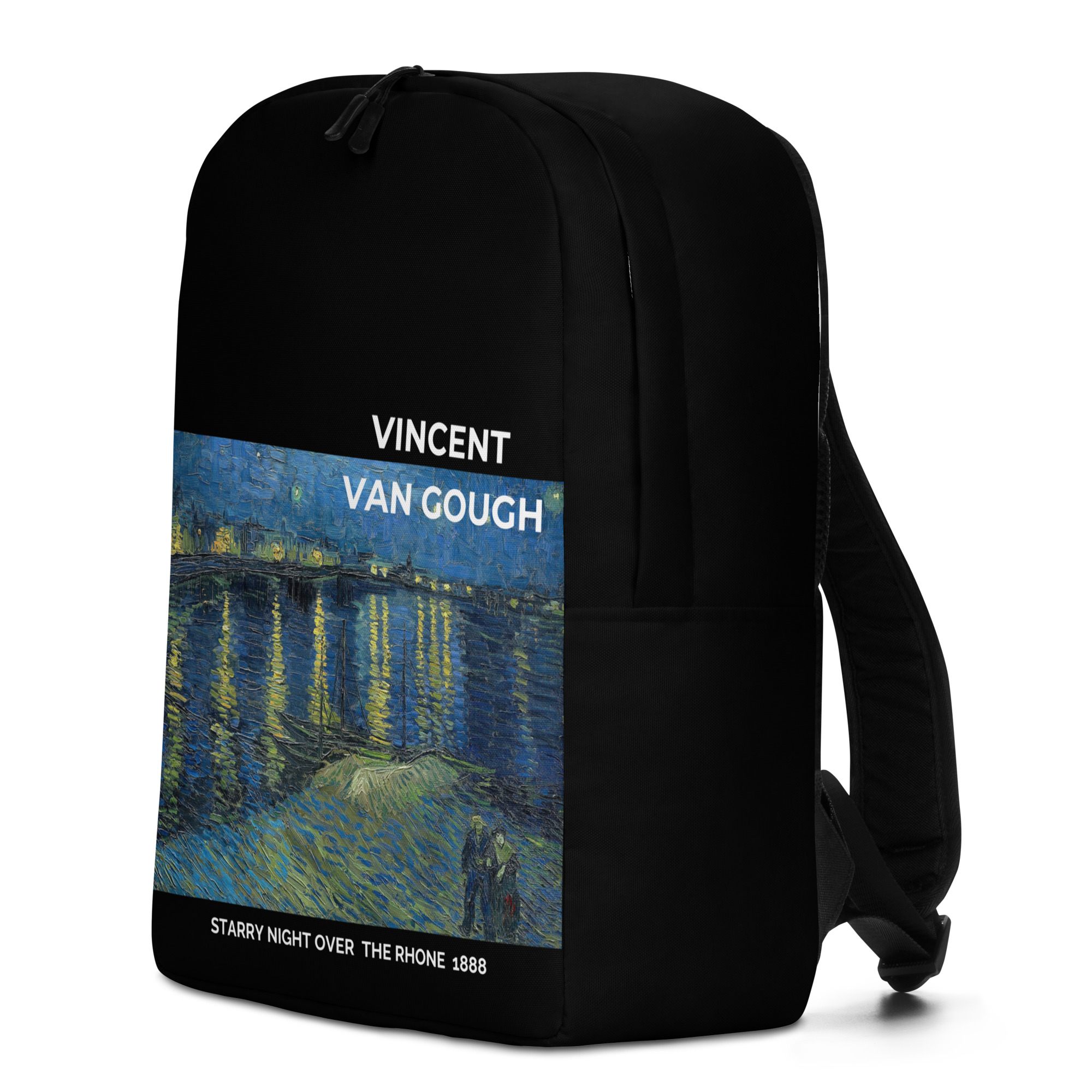 Starry night over the rhone Minimalist Backpack - Image 4