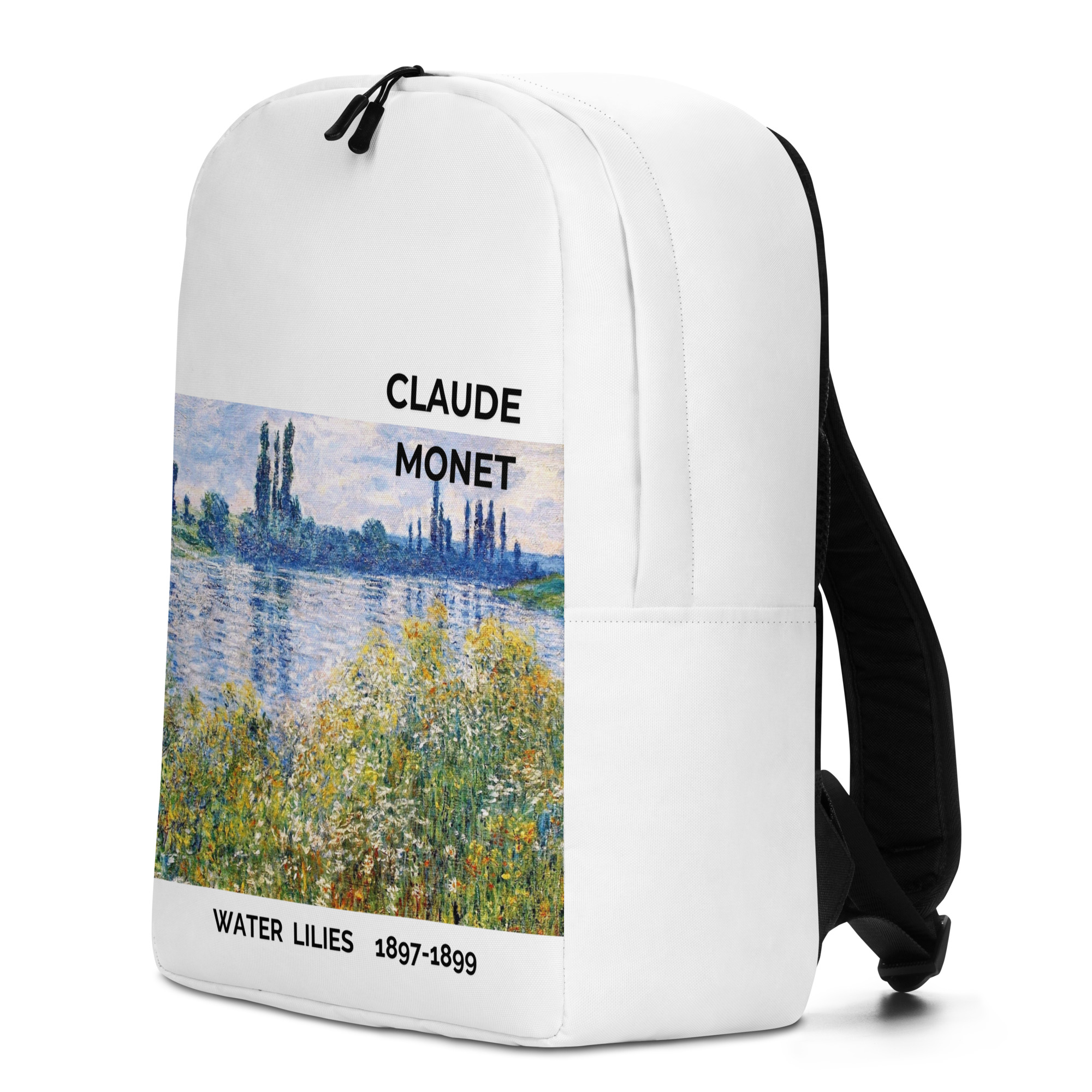 Water Lilies Minimalist Backpack - Image 4