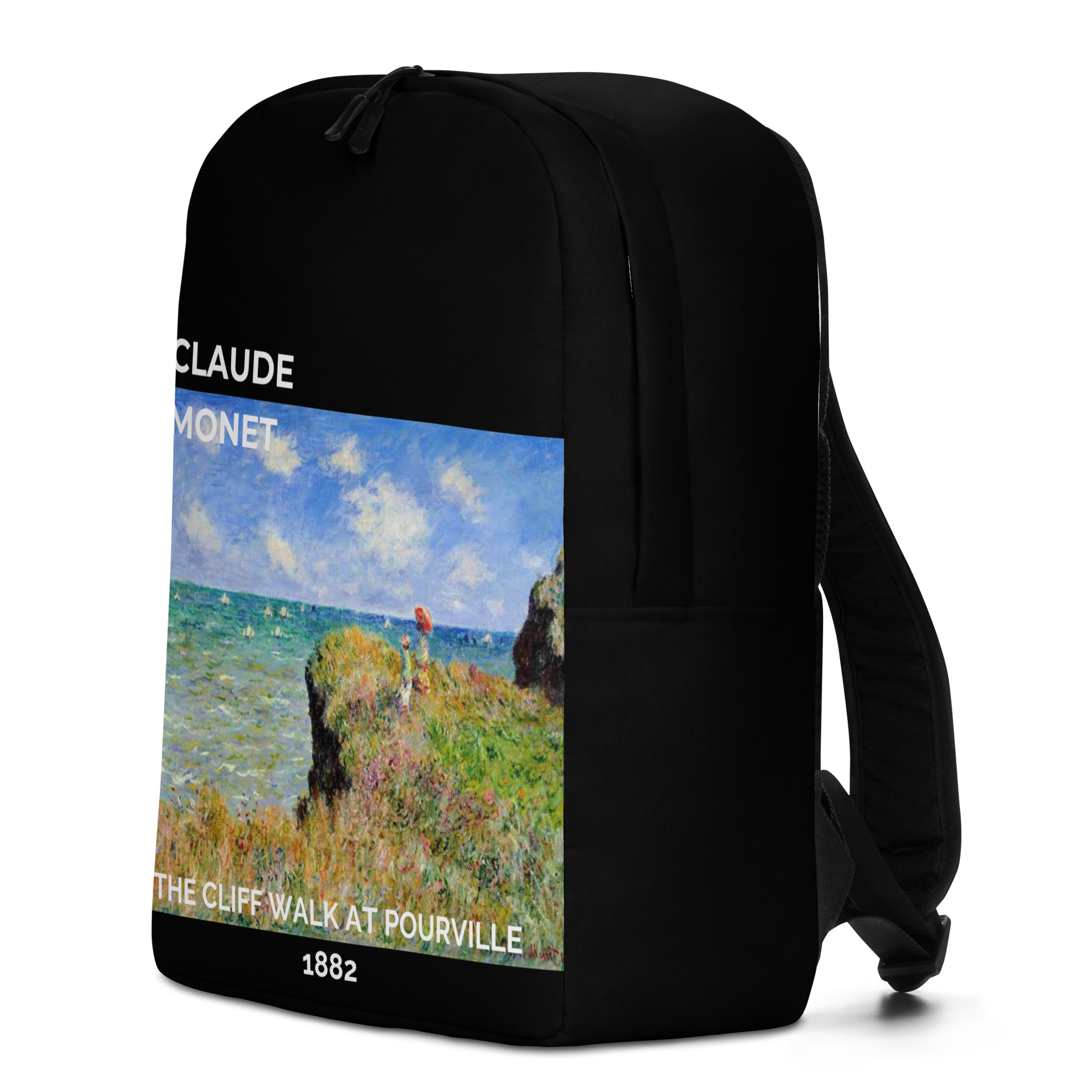 The Cliff Walk at Pourville Minimalist Backpack - Image 4