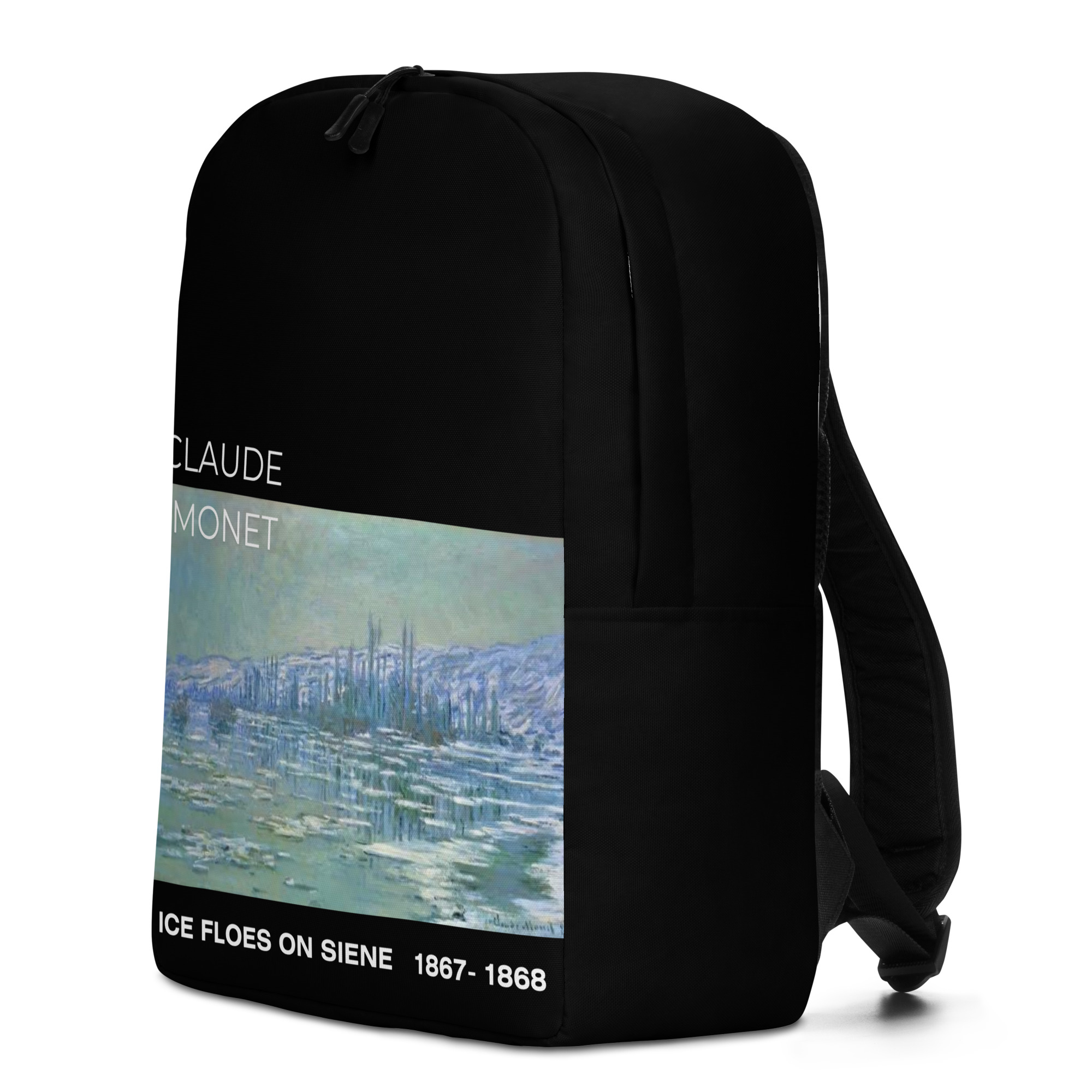 Ice Floes on Siene Minimalist Backpack - Image 4