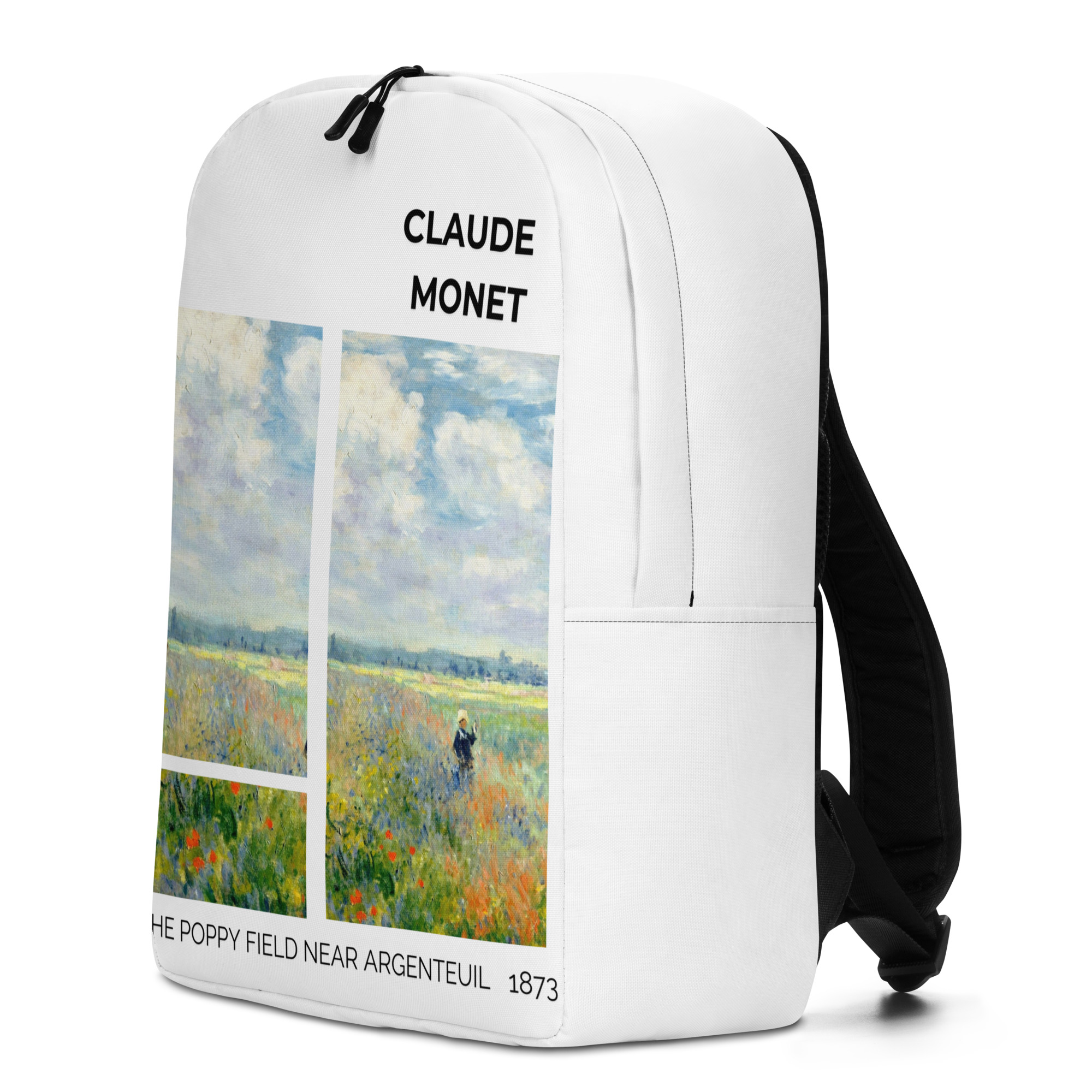 The Poppy Field near Argenteuil Minimalist Backpack - Image 4