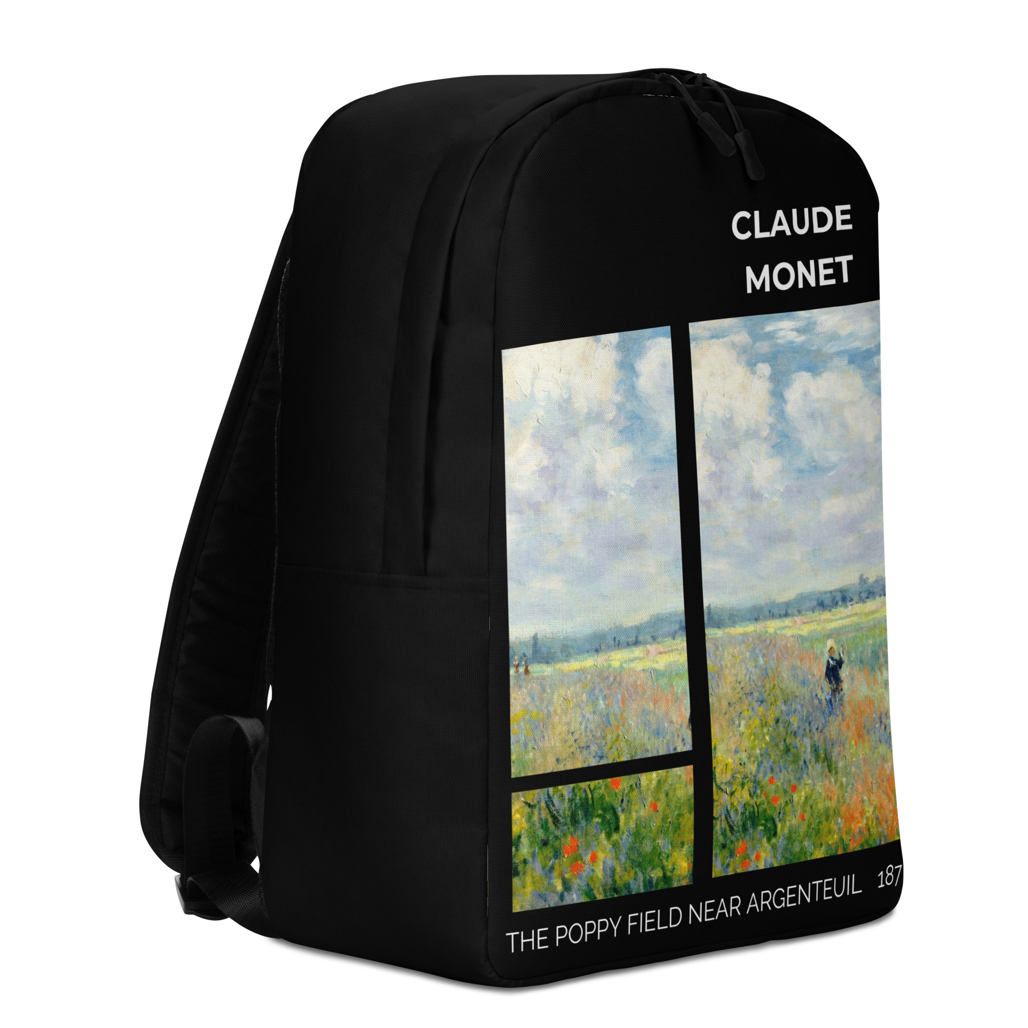 The Poppy Field near Argenteuil Minimalist Backpack - Image 5