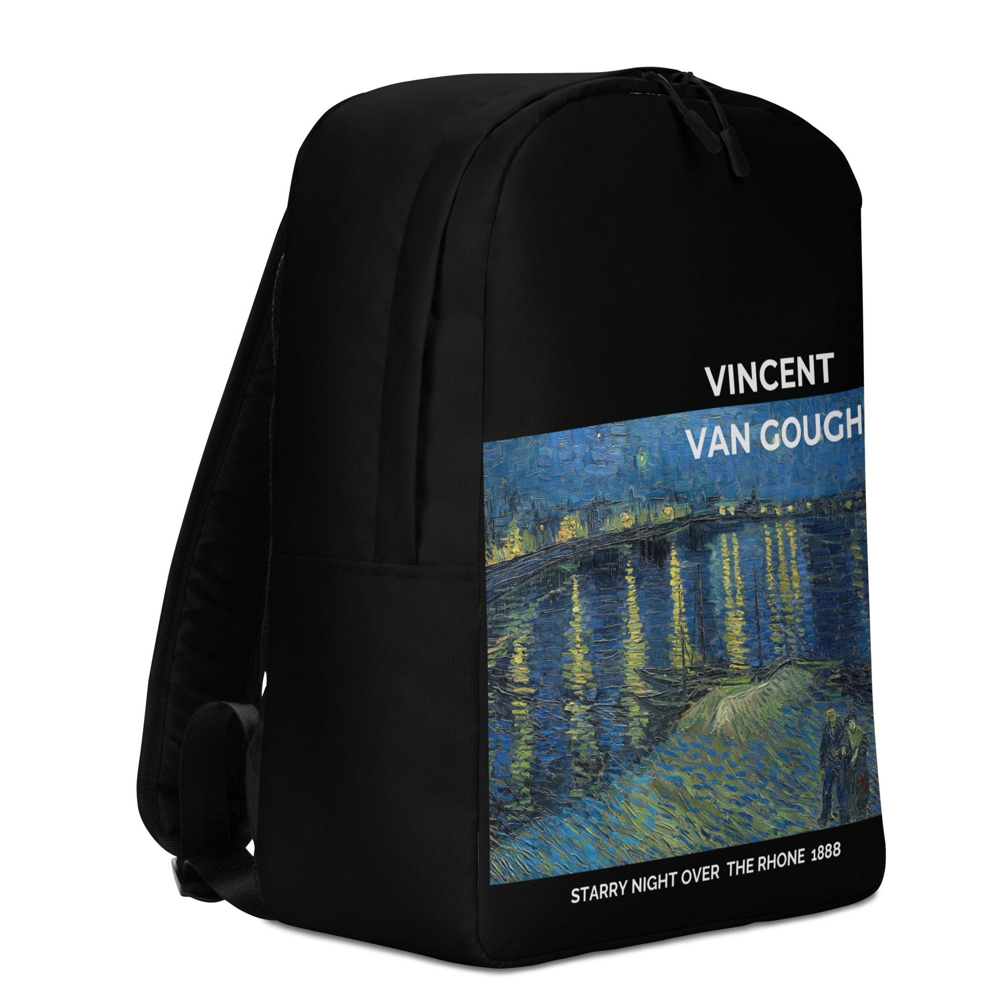 Starry night over the rhone Minimalist Backpack - Image 5