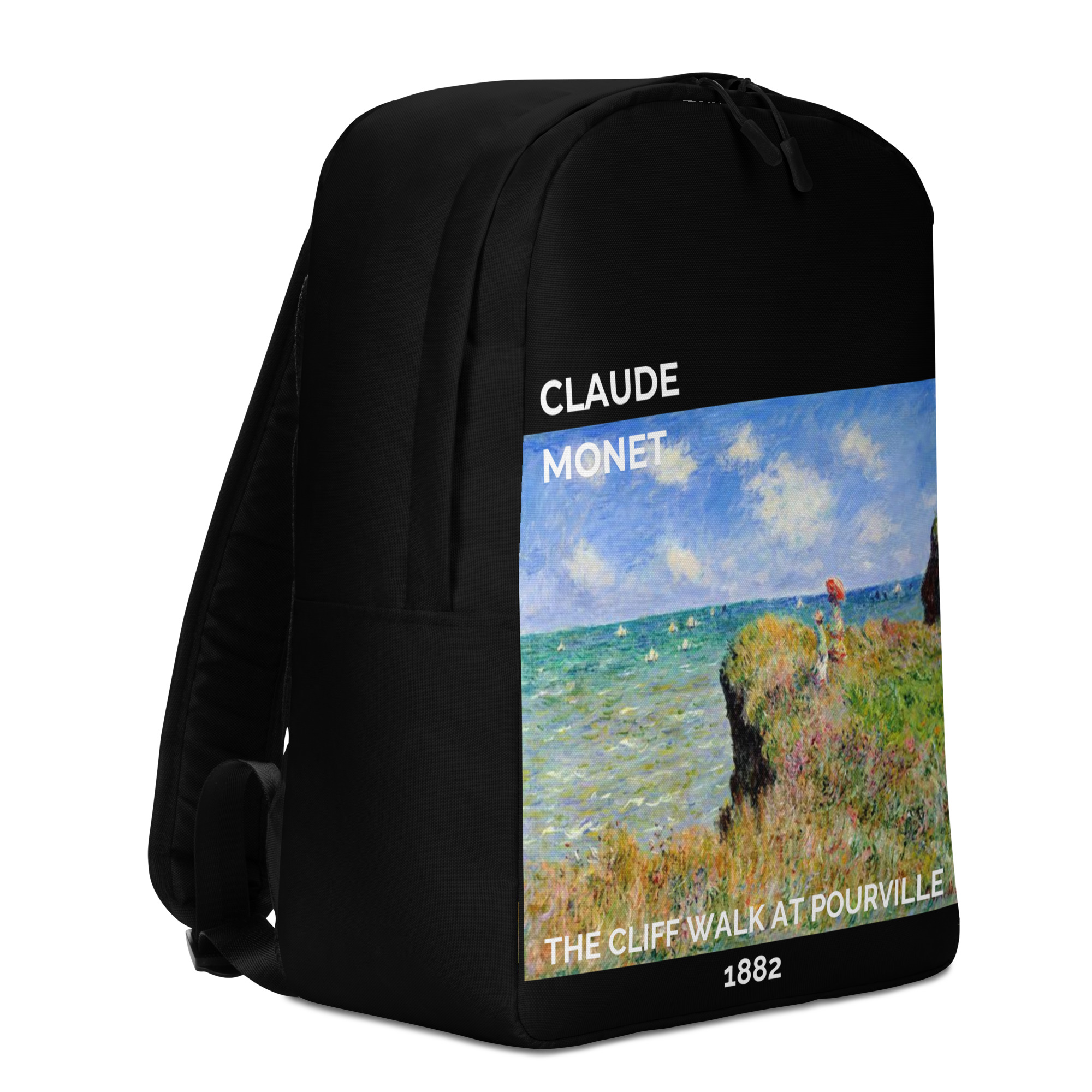 The Cliff Walk at Pourville Minimalist Backpack - Image 5
