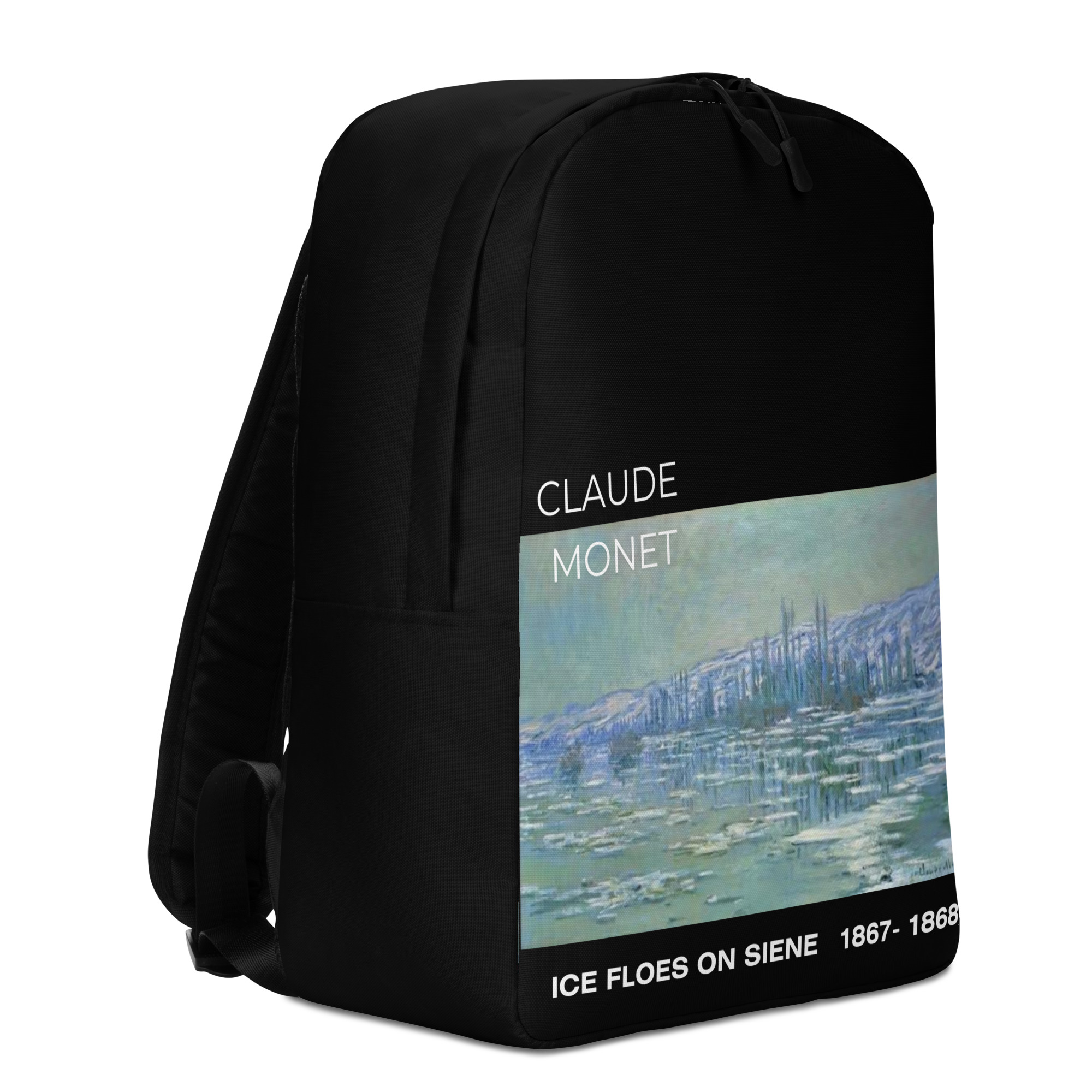 Ice Floes on Siene Minimalist Backpack - Image 5