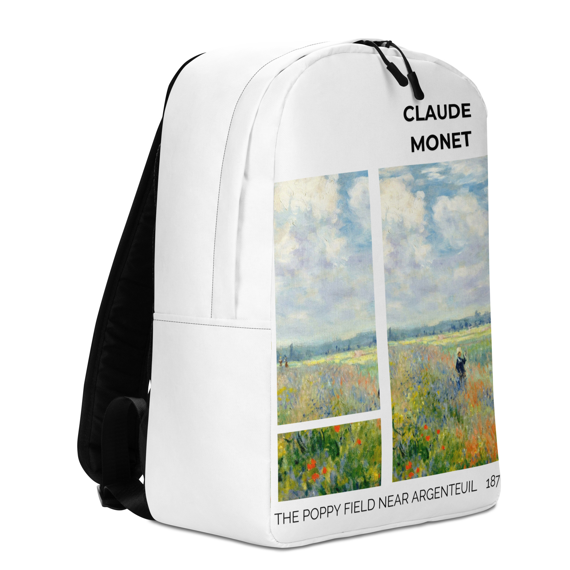 The Poppy Field near Argenteuil Minimalist Backpack - Image 5