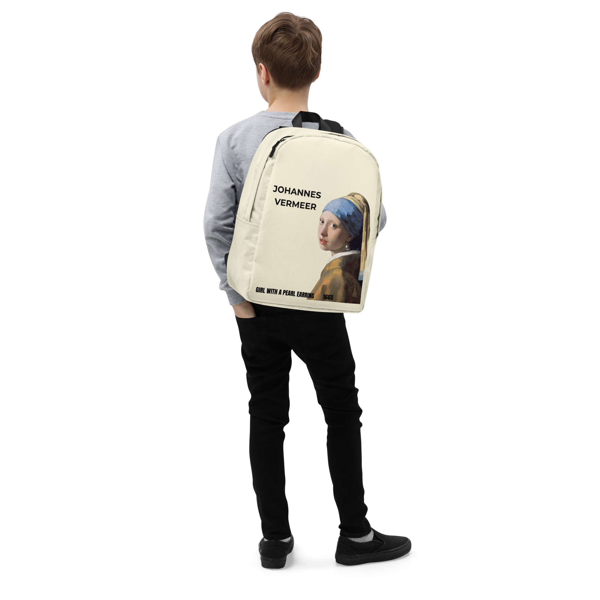 Girl with a Pearl Earring Minimalist Backpack - Image 7