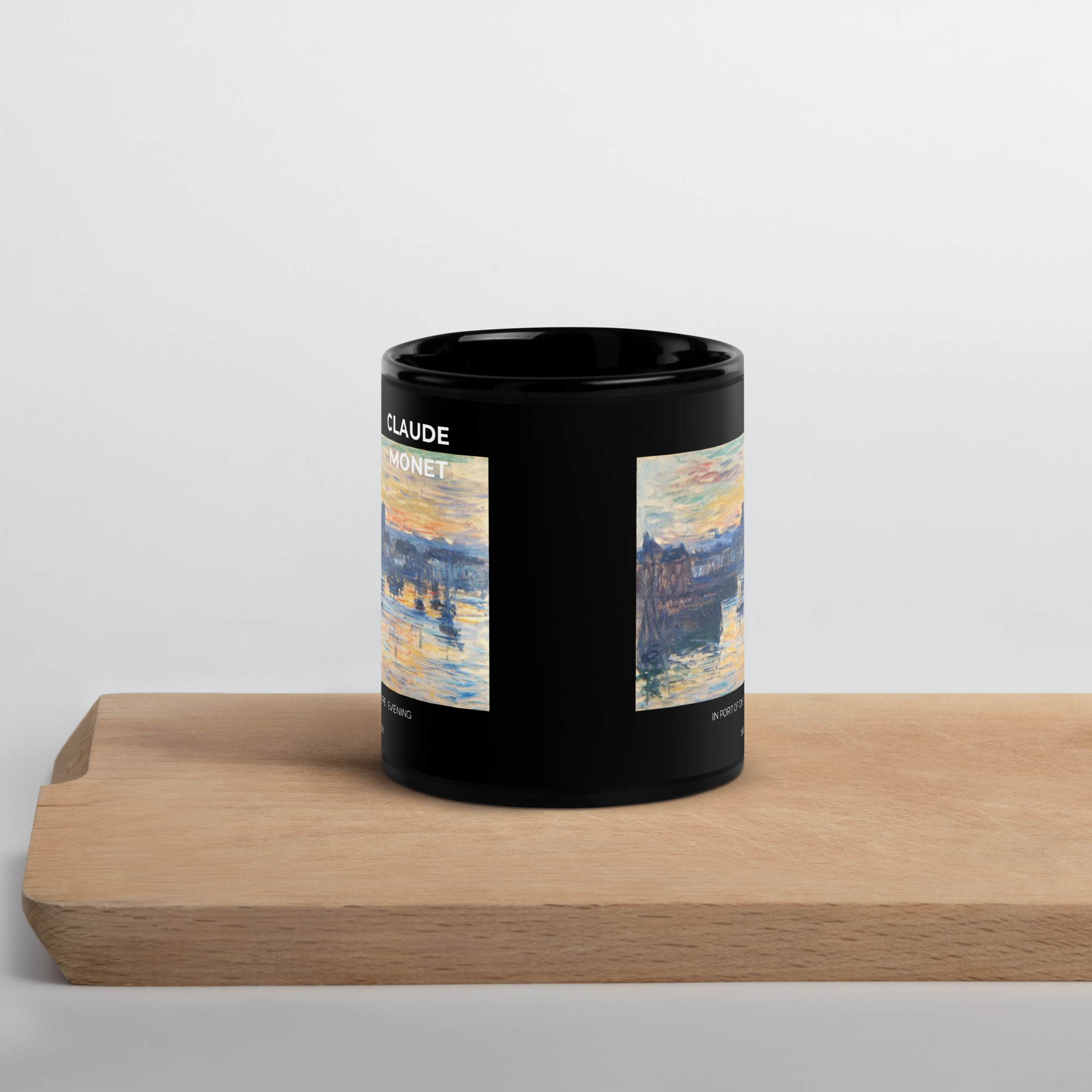 San Giorgio Maggiore at Dusk Black Glossy Mug - Image 2