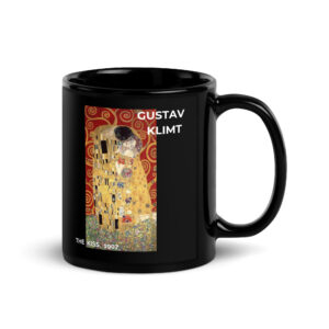 The  kiss Black Glossy Mug