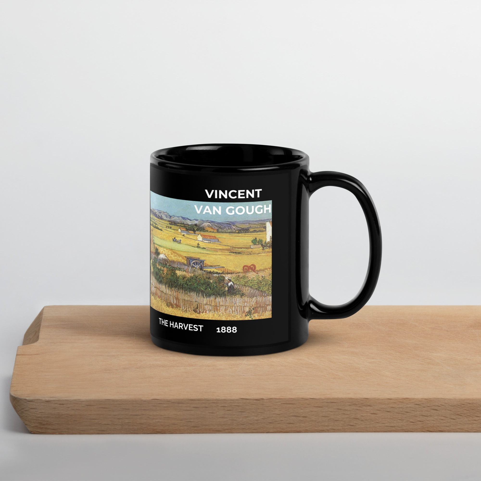 The Harvest Black Glossy Mug