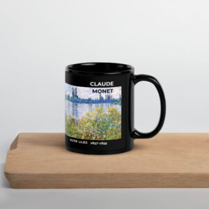Water  Lilies  Black Glossy Mug