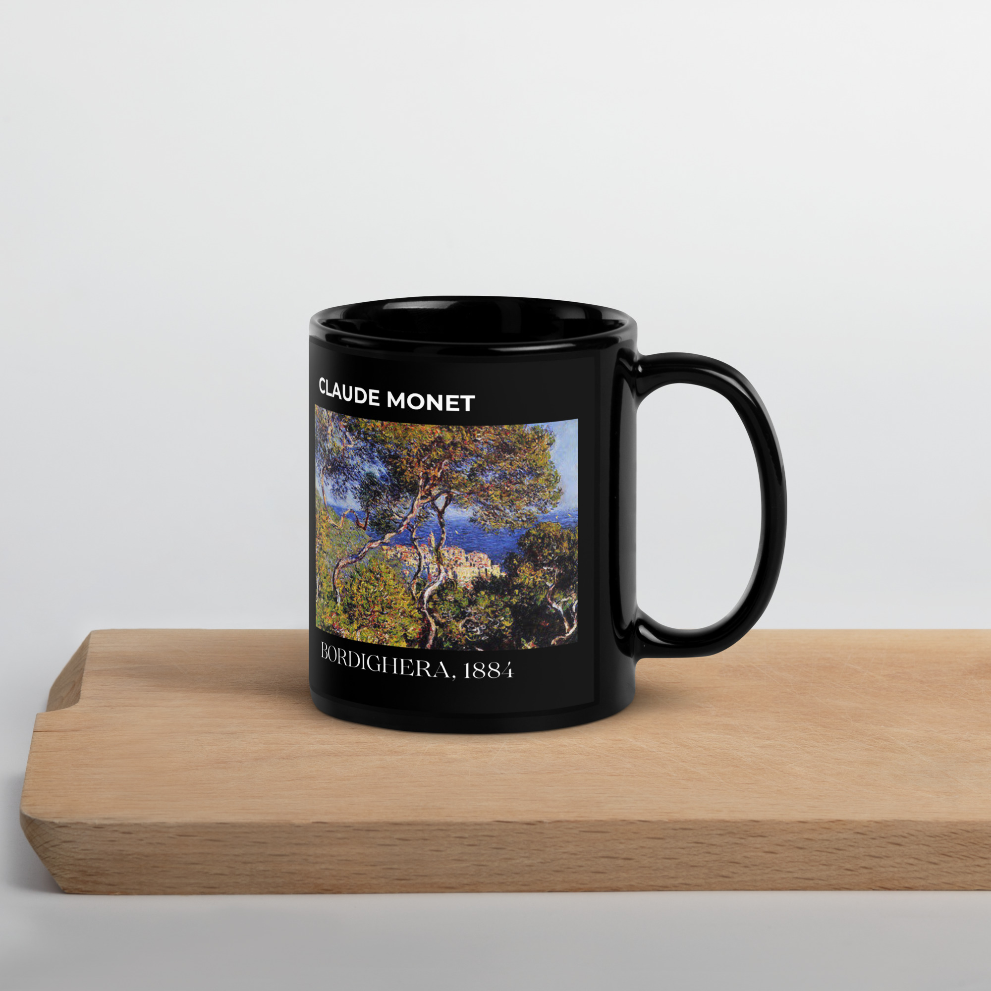 Bordighera, 1884Black Glossy Mug