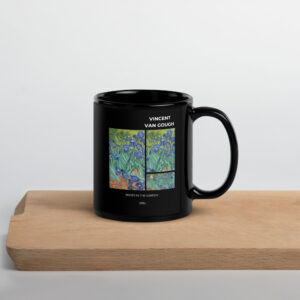 Irsses in the garden   Black Glossy Mug