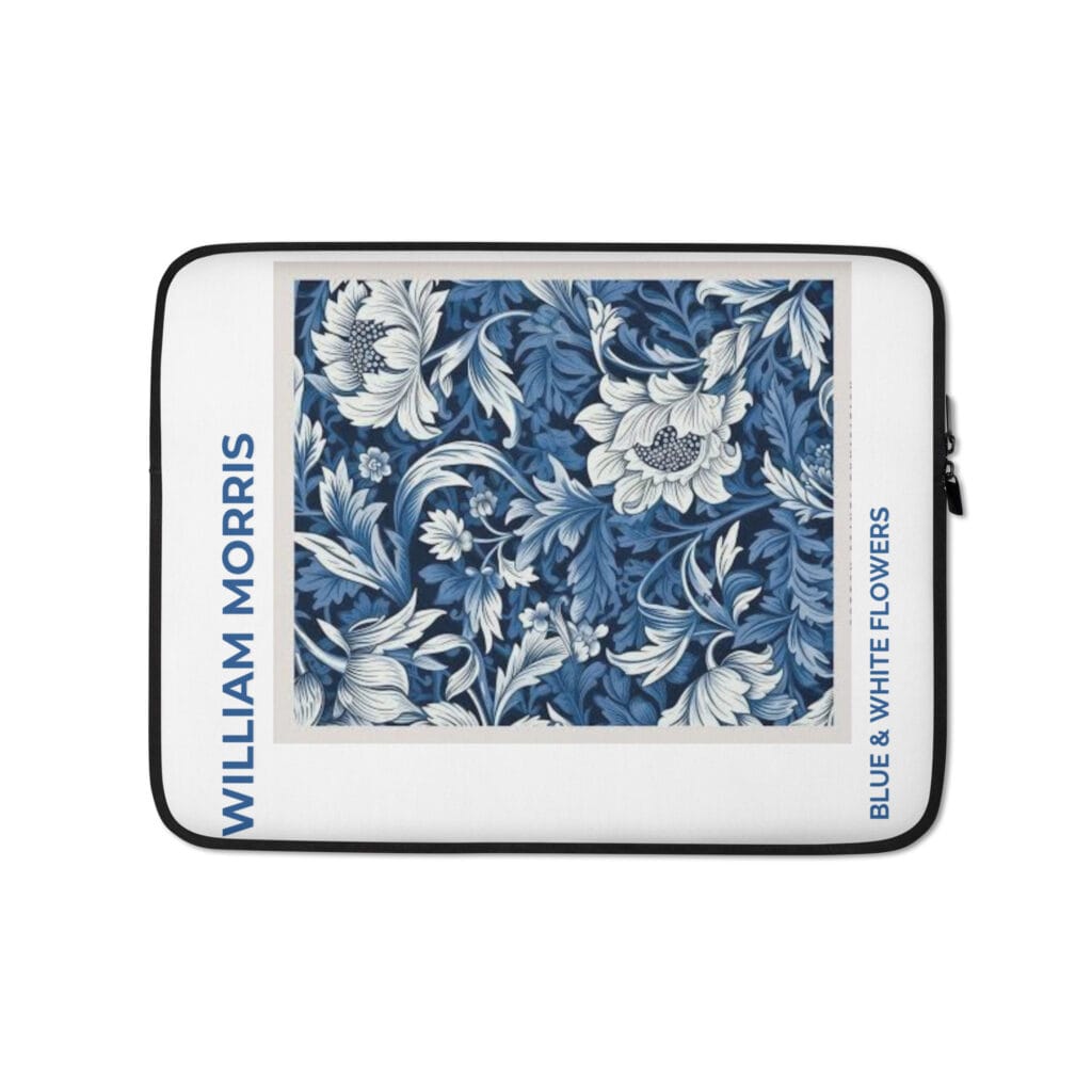 BLUE & WHITE FLOWERS Laptop Sleeve