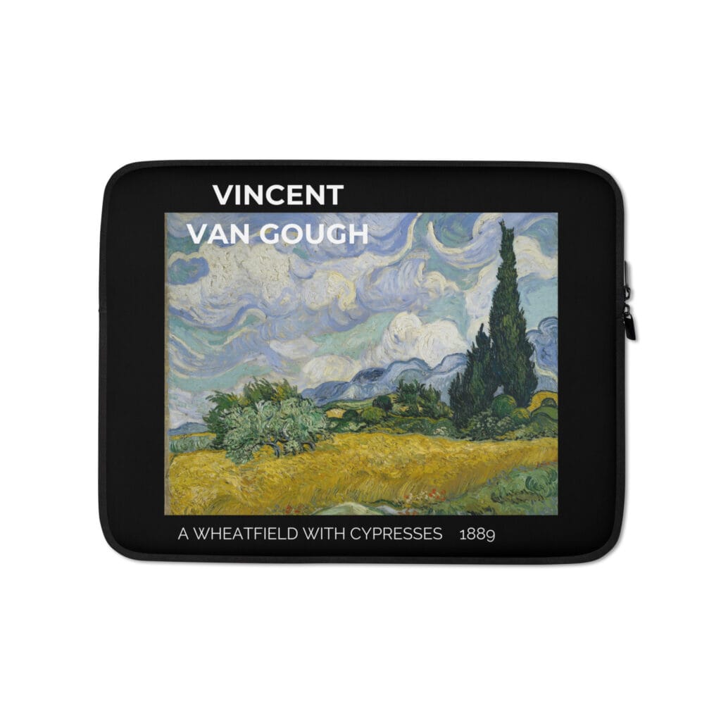 A Wheatfield with Cypresses Laptop Sleeve