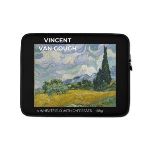 A Wheatfield with Cypresses  Laptop Sleeve