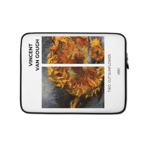 Two cut sunflower. Laptop Sleeve