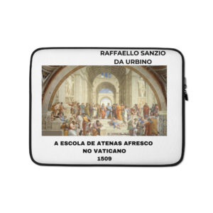 A Escola de Atenas afresco  no Vaticano Laptop Sleeve