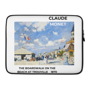 The Boardwalk on the Beach at Trouville Laptop Sleeve