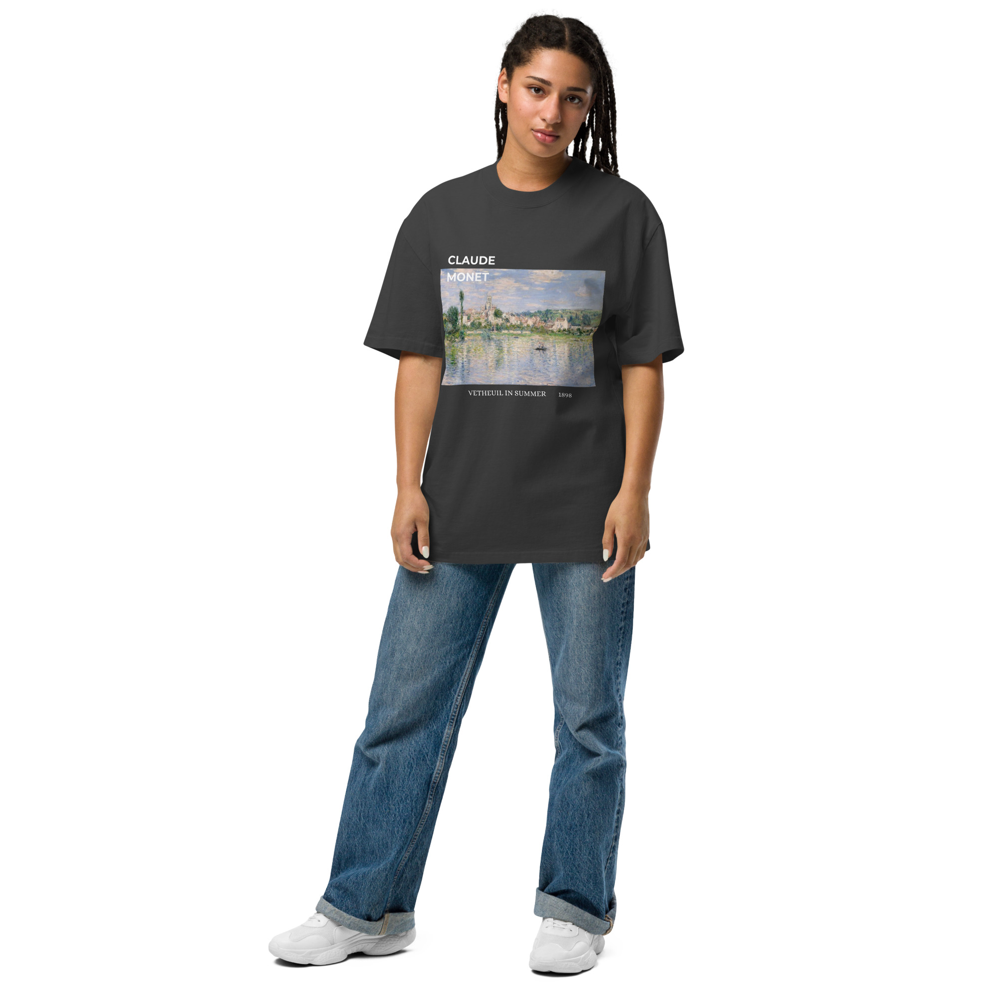 Vetheuil in Summer Oversized faded t-shirt - Image 2