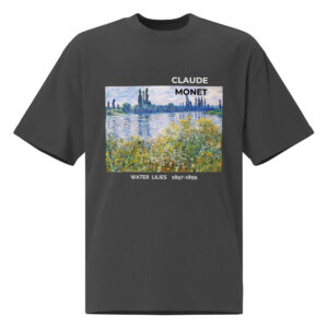 Water Lilies Oversized faded t-shirt