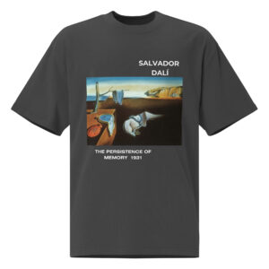The Persistence of Memory Oversized faded t-shirt