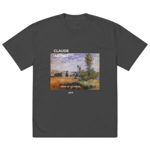 View of Vétheuil Oversized faded t-shirt