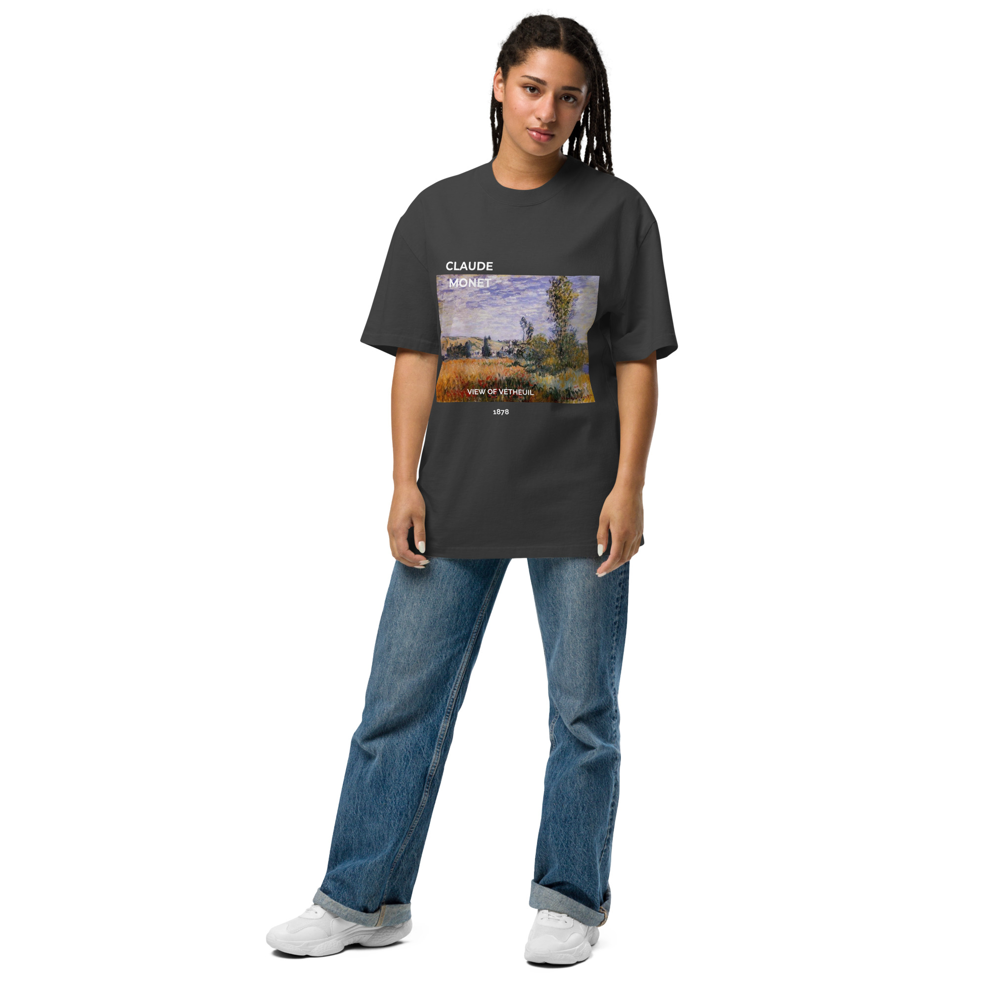 View of Vétheuil Oversized faded t-shirt - Image 2